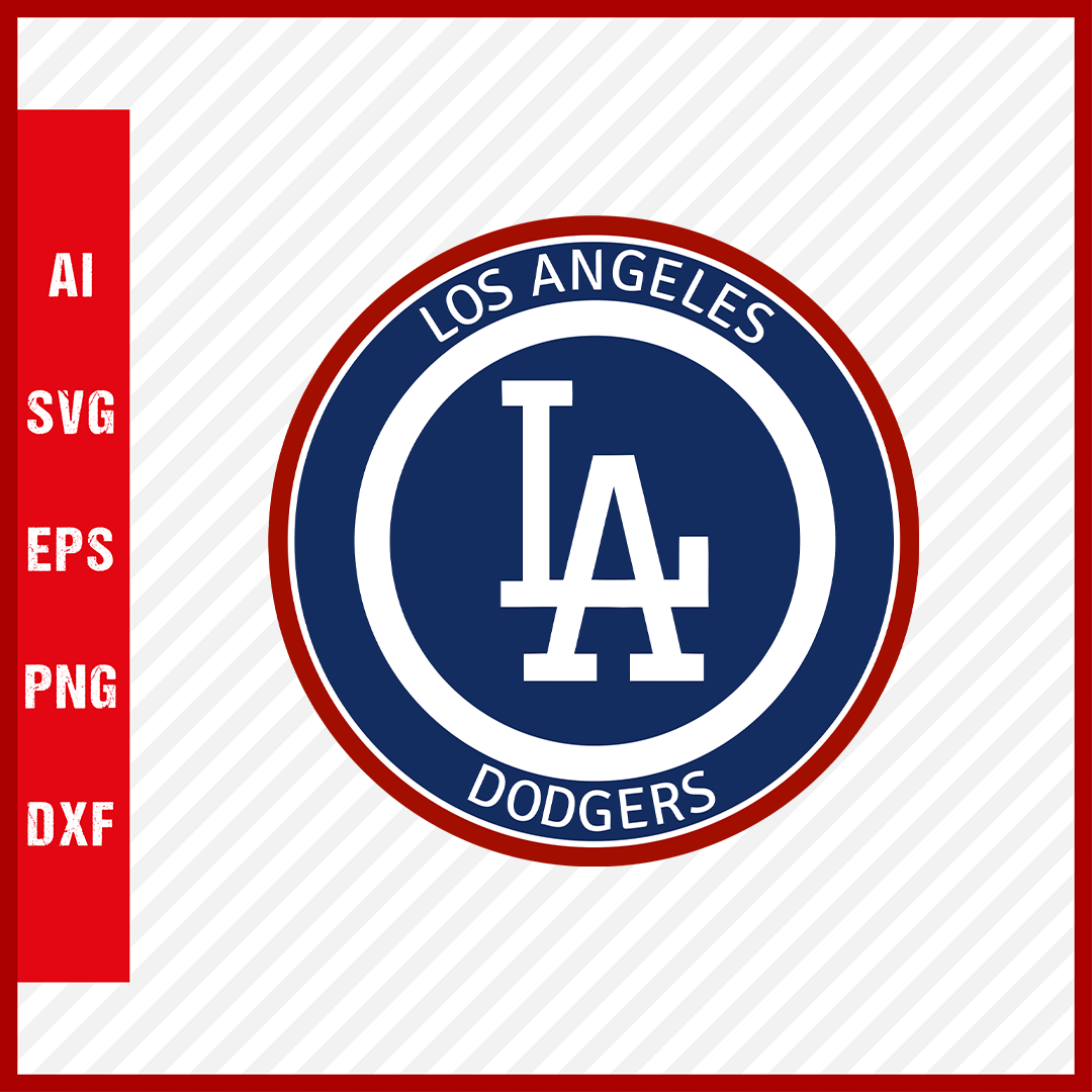 Los Angeles Dodgers Logo MLB Svg Cut Files Baseball Clipart