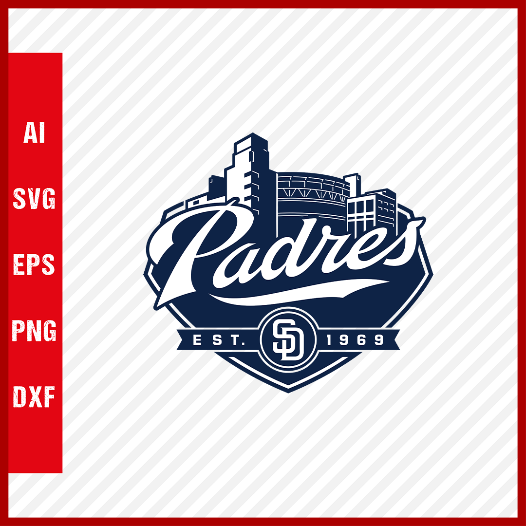 San Diego Padres Logo MLB Svg Cut Files Baseball Clipart