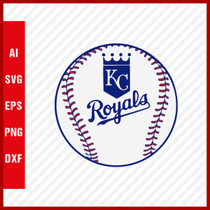 Kansas City Royals Logo MLB Svg Cut Files Baseball Clipart