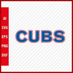Chicago Cubs Logo MLB Svg Cut Files Baseball Clipart