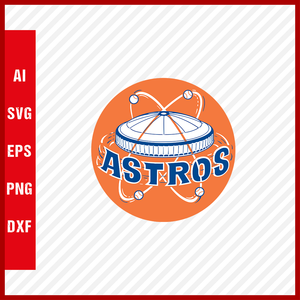 Houston Astros Logo MLB Svg Cut Files Baseball Clipart