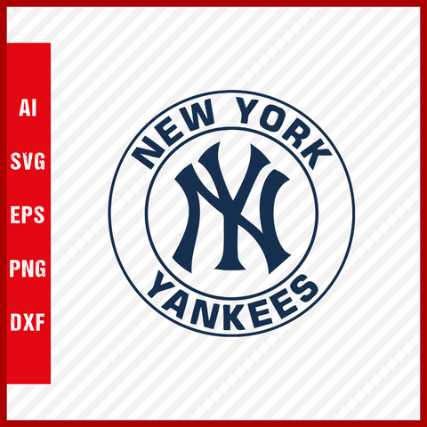 New York Yankees Logo MLB Svg Cut Files Baseball Clipart