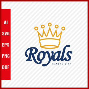 Kansas City Royals Logo MLB Svg Cut Files Baseball Clipart