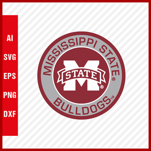 Mississippi State Bulldogs Logo svg NCAA National Collegiate Athletic Association Team Clipart