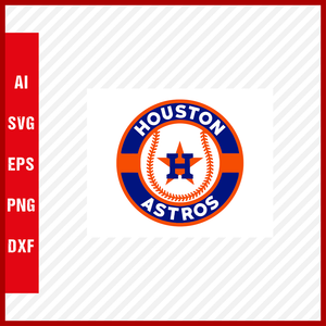 Houston Astros Logo MLB Svg Cut Files Baseball Clipart