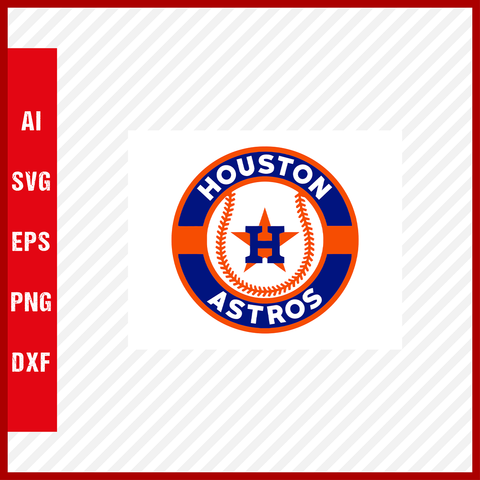 Houston Astros Logo MLB Svg Cut Files Baseball Clipart