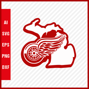 Detroit Red Wings Logo Svg NHL National Hockey League Team Svg Clipart