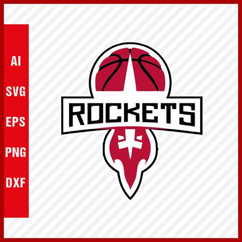 NBA Houston Rockets Logo Svg Cut Files Basketball Clipart