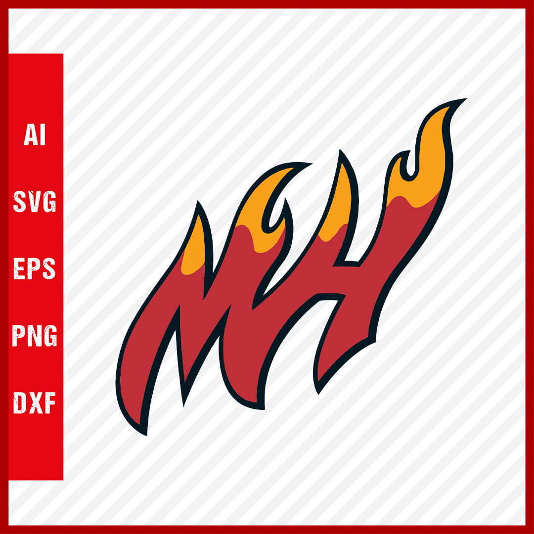 NBA Miami Heat Logo Svg Cut Files Basketball Clipart