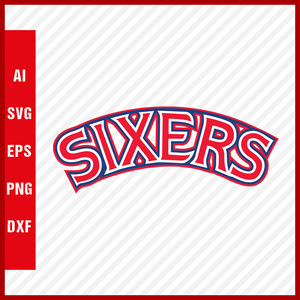 NBA Philadelphia 76ers Sixers Logo Svg Cut Files Basketball Clipart