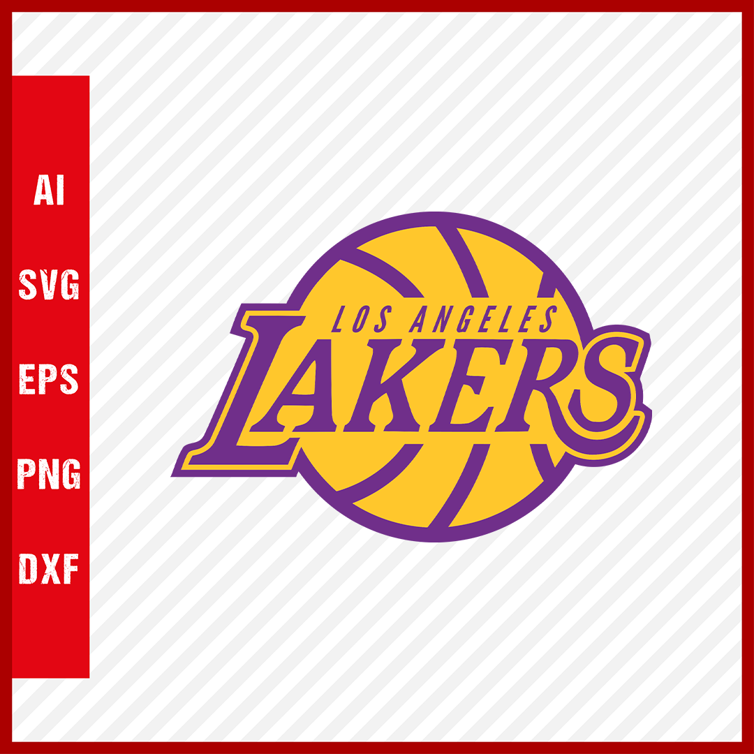 NBA Los Angeles Lakers Logo Svg Cut Files Basketball Clipart