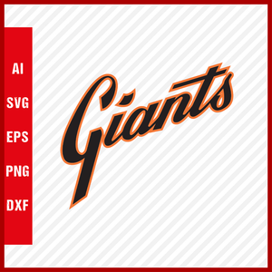 San Francisco Giants Logo MLB Svg Cut Files Baseball Clipart