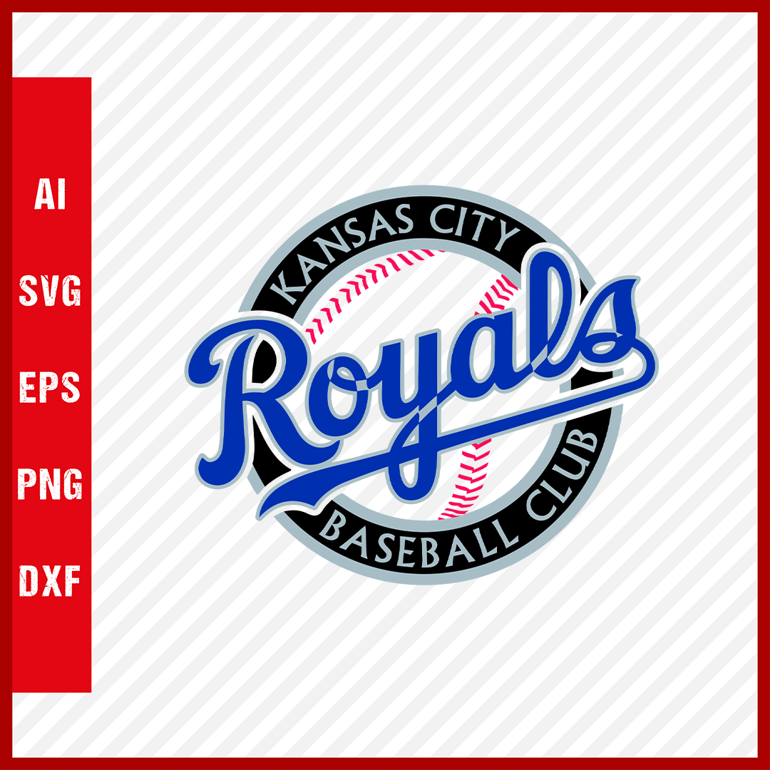 Kansas City Royals Logo MLB Svg Cut Files Baseball Clipart