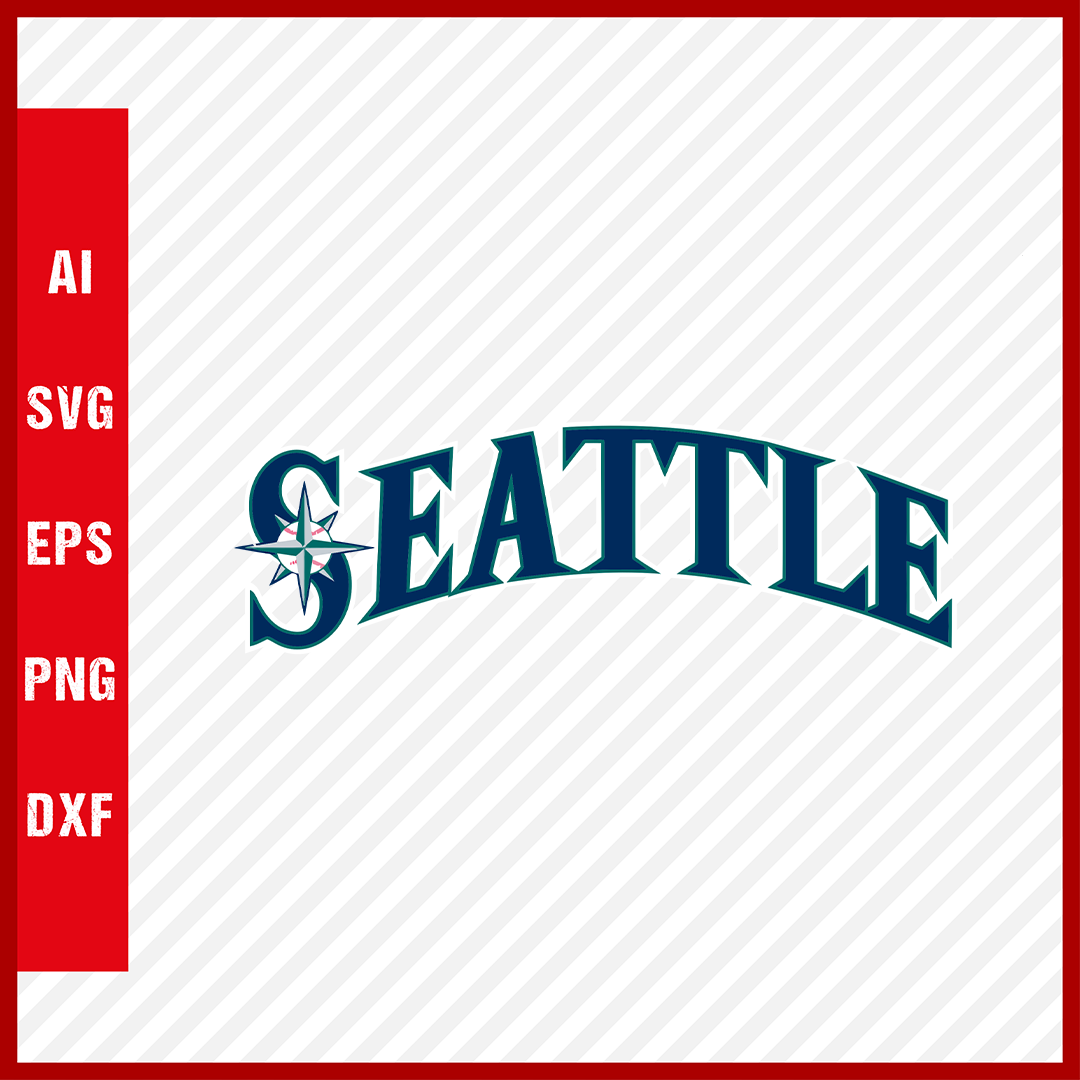 Seattle Mariners Logo MLB Svg Cut Files Baseball Clipart