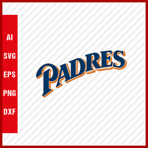 San Diego Padres Logo MLB Svg Cut Files Baseball Clipart