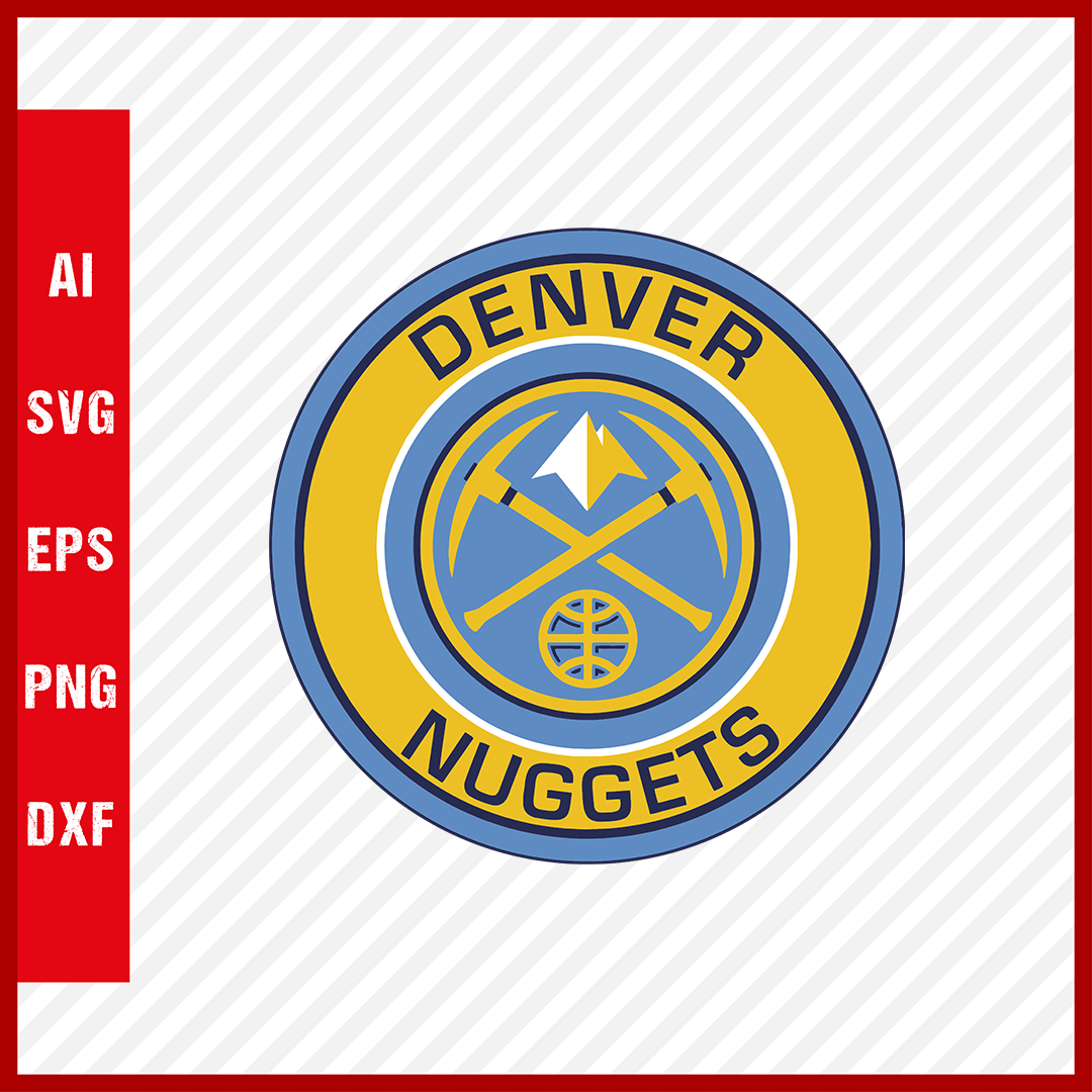 NBA Denver Nuggets Logo Svg Cut Files Basketball Clipart