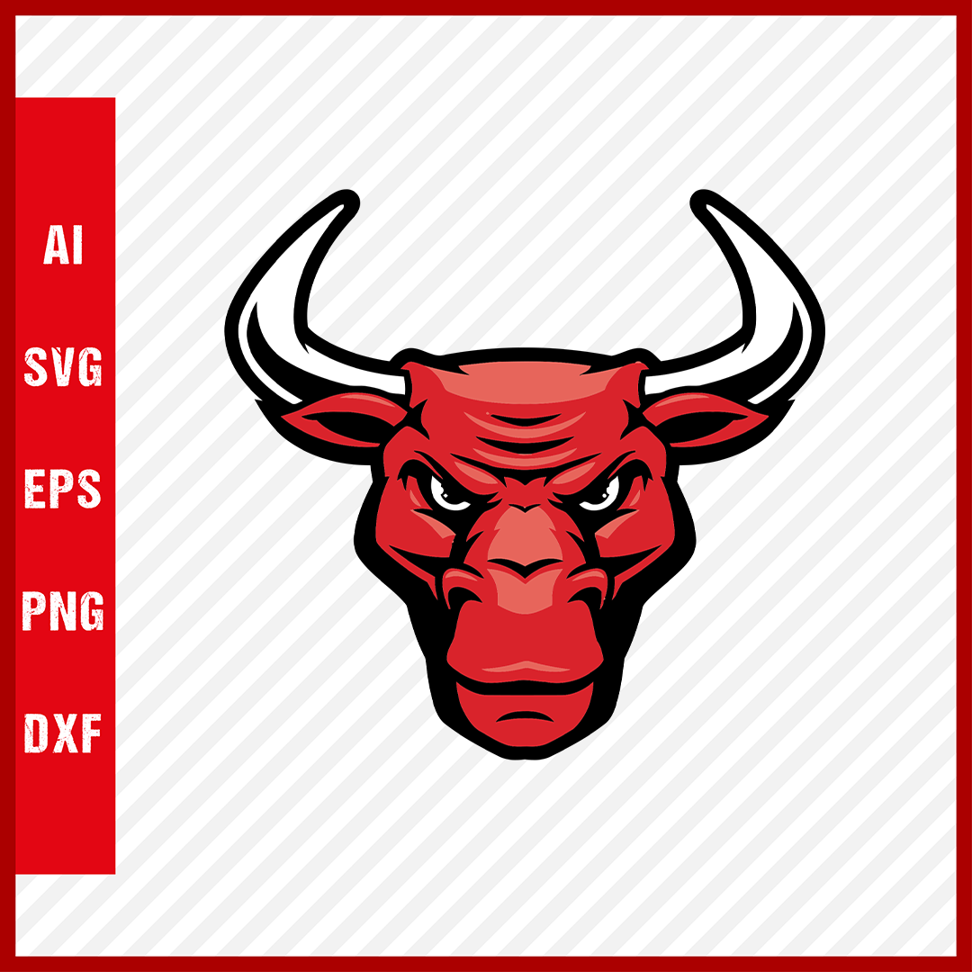 Chicago Bulls Logo NBA Svg Cut Files Basketball Clipart