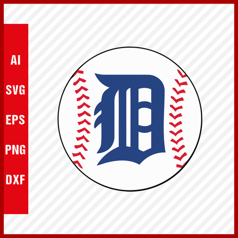 Detroit Tigers Logo MLB Svg Cut Files Baseball Clipart