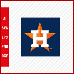 Houston Astros Logo MLB Svg Cut Files Baseball Clipart