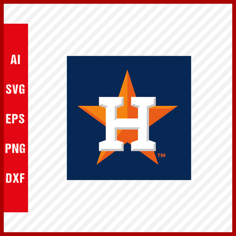 Houston Astros Logo MLB Svg Cut Files Baseball Clipart