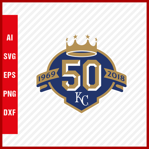 Kansas City Royals Logo MLB Svg Cut Files Baseball Clipart