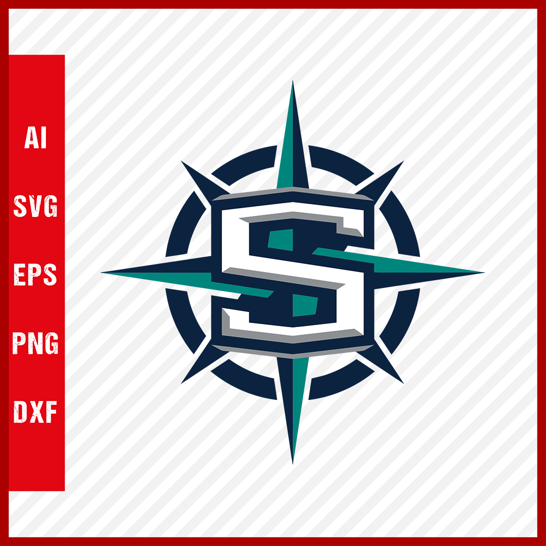 Vector File Mariners Log Seattle Mariners Logo MLB Svg Cut Files Baseball Clipart ...