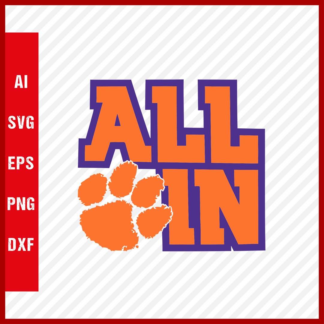 Clemson Tigers Logo svg NCAA National Collegiate Athletic Association Team Clipart