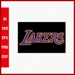 NBA Los Angeles Lakers Logo Svg Cut Files Basketball Clipart