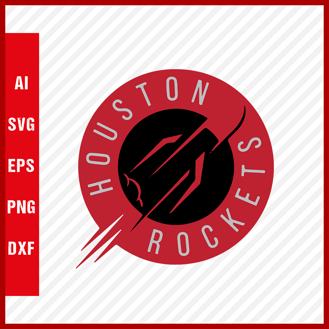 NBA Houston Rockets Logo Svg Cut Files Basketball Clipart