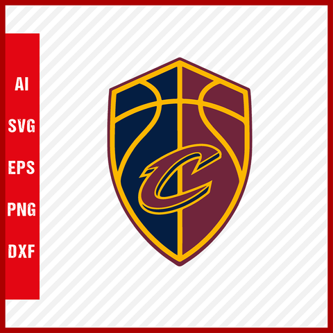 Cleveland Cavaliers Logo NBA Svg Cut Files Basketball Clipart