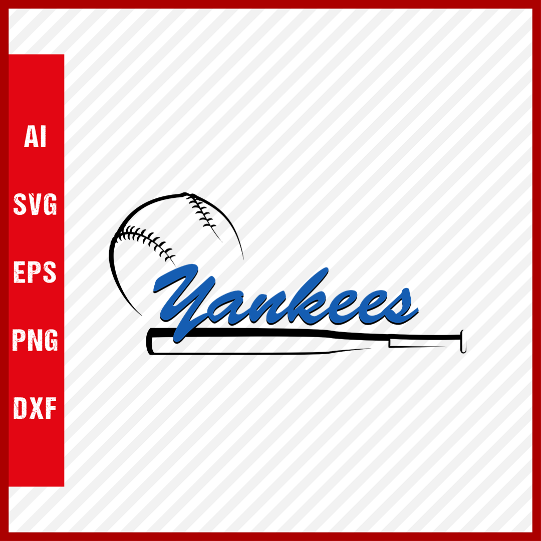 New York Yankees Logo MLB Svg Cut Files Baseball Clipart