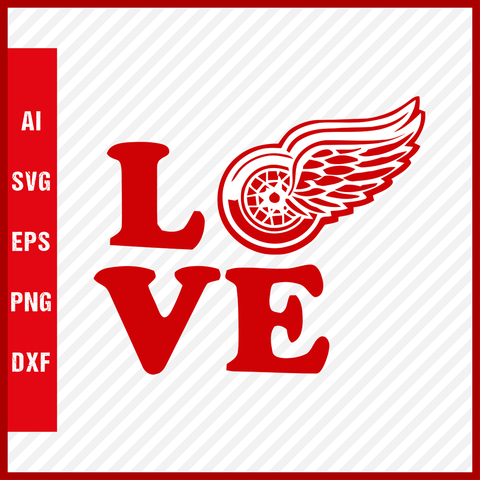 Detroit Red Wings Logo Svg NHL National Hockey League Team Svg Clipart