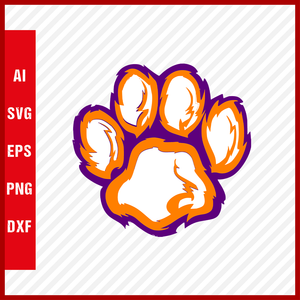 Clemson Tigers Logo svg NCAA National Collegiate Athletic Association Team Clipart