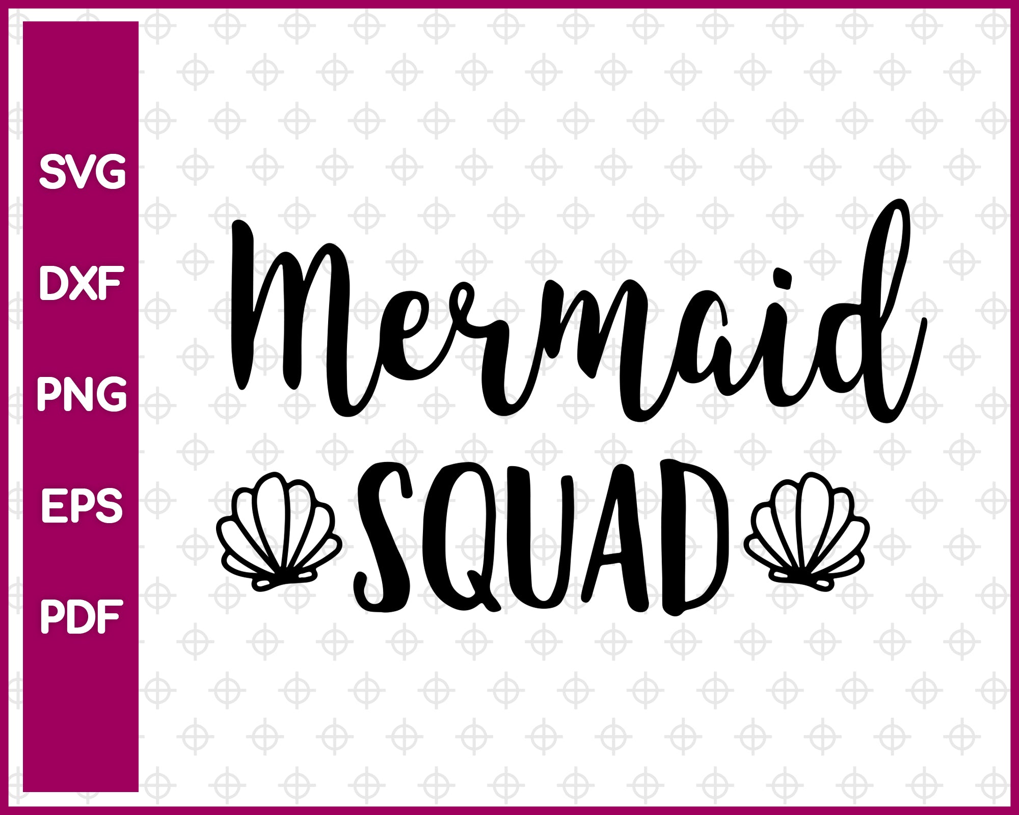 Mermaid Squad SVG, Summer SVG, Png, Eps, Dxf, Pdf Cricut, Cut Files, Silhouette Files, Download, Print