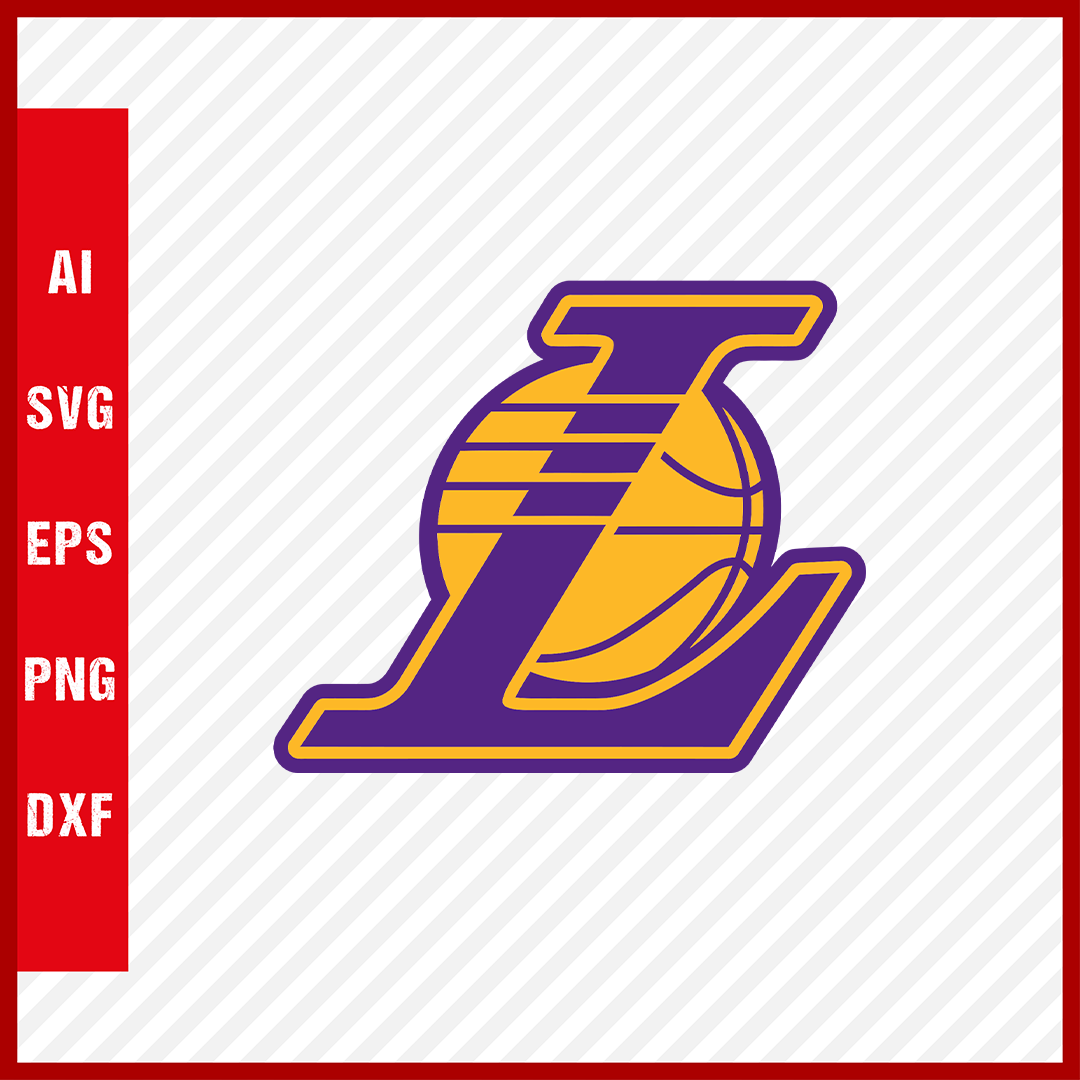 NBA Los Angeles Lakers Logo Svg Cut Files Basketball Clipart