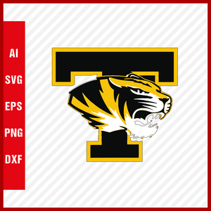 Missouri Tigers Logo svg NCAA National Collegiate Athletic Association Team Clipart