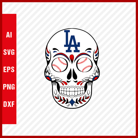 Los Angeles Dodgers Logo MLB Svg Cut Files Baseball Clipart