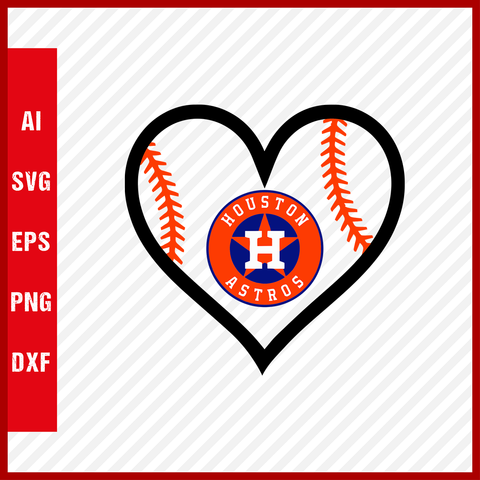 Houston Astros Logo MLB Svg Cut Files Baseball Clipart