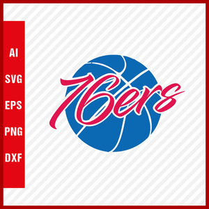 NBA Philadelphia 76ers Sixers Logo Svg Cut Files Basketball Clipart