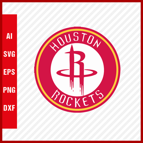 NBA Houston Rockets Logo Svg Cut Files Basketball Clipart