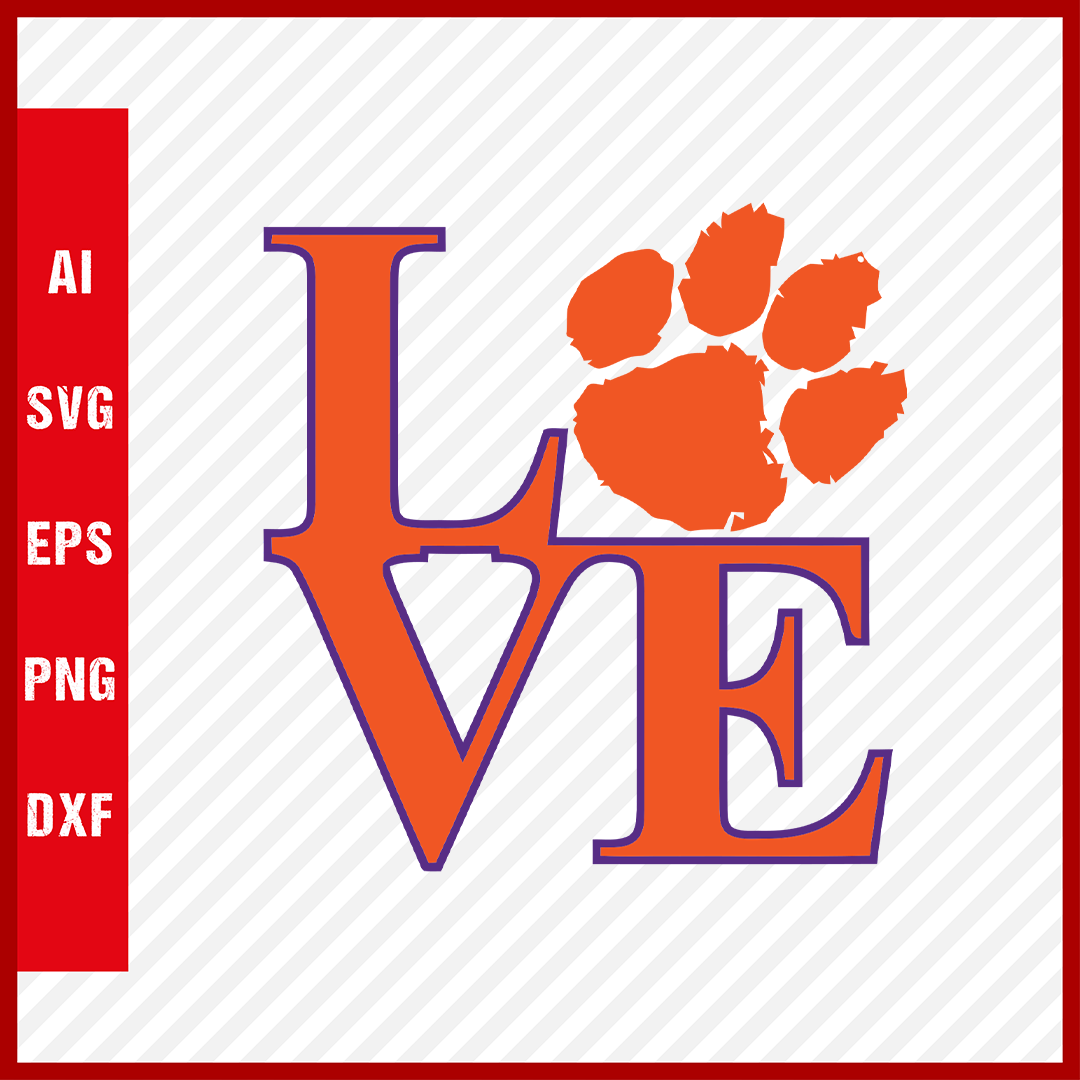 Clemson Tigers Logo svg NCAA National Collegiate Athletic Association Team Clipart