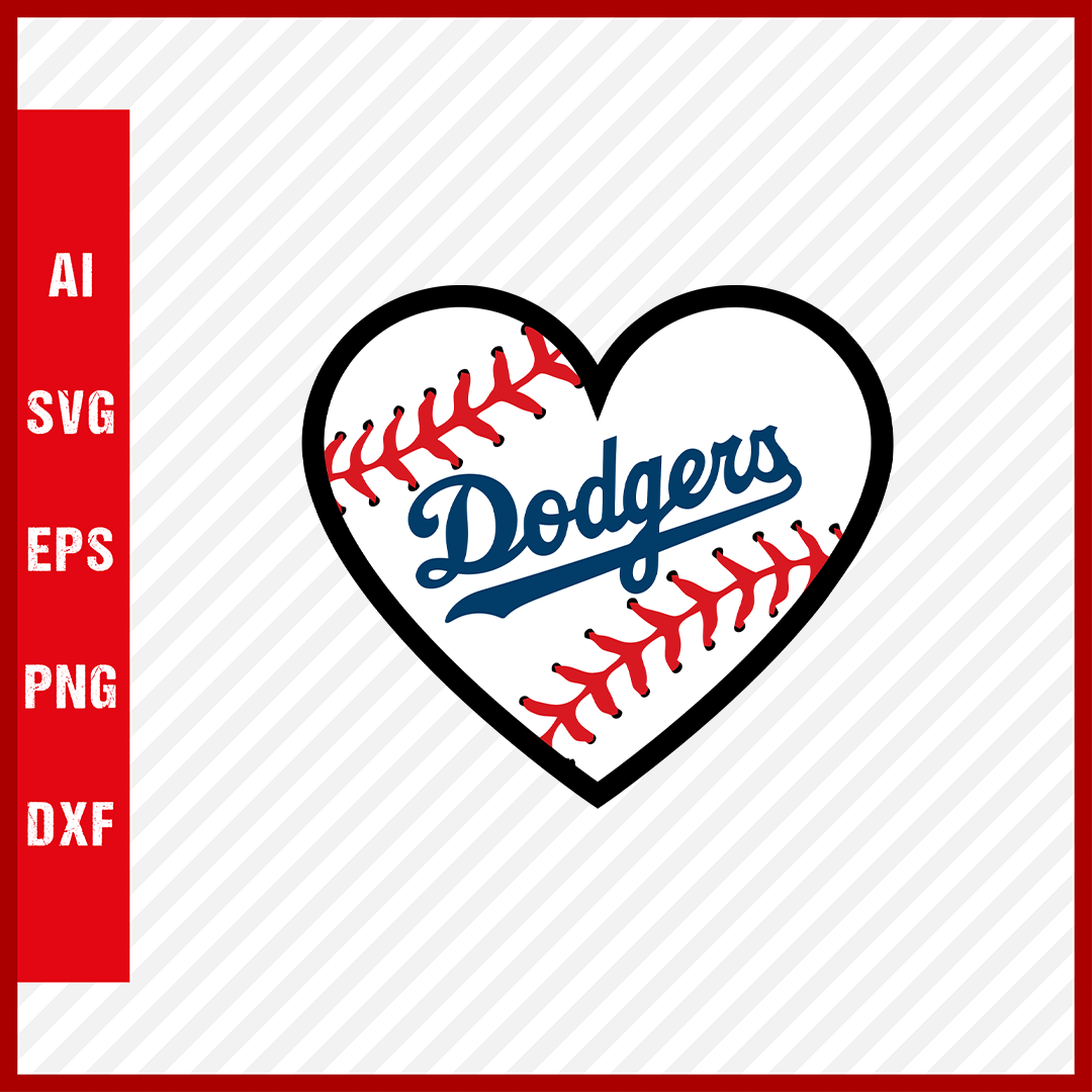 Los Angeles Dodgers Logo MLB Svg Cut Files Baseball Clipart ...