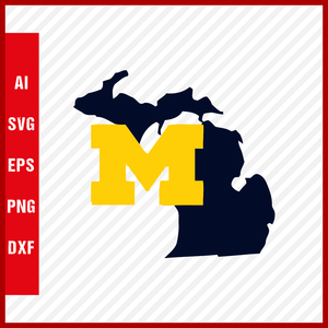 Michigan Wolverines Logo svg NCAA National Collegiate Athletic Association Team Clipart