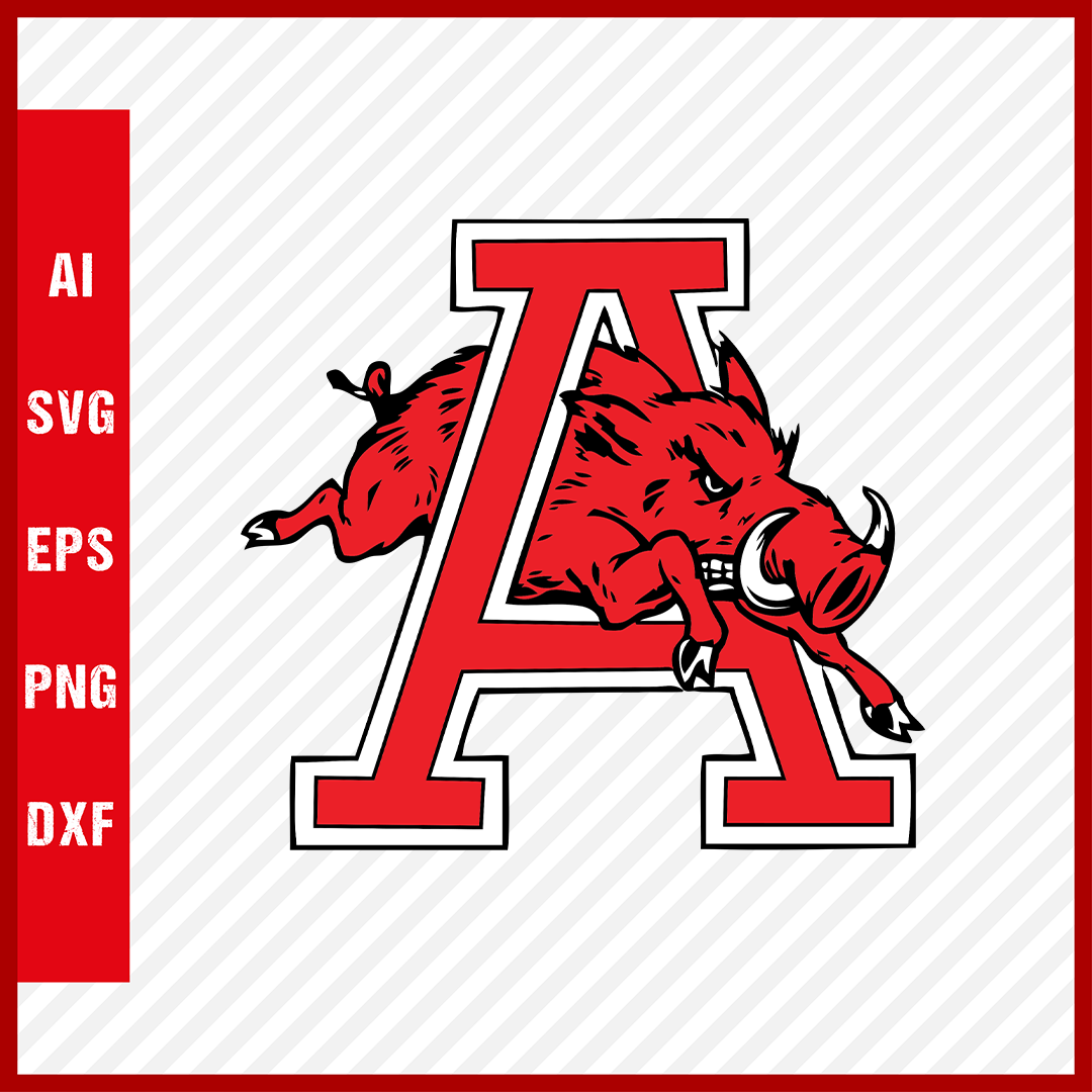 Razorbacks Letters Arkansas Razorbacks Logo svg NCAA National Collegiate Athletic Associa ...