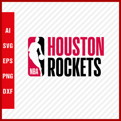 NBA Houston Rockets Logo Svg Cut Files Basketball Clipart