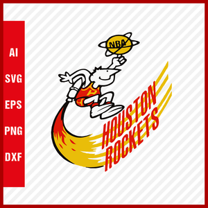 NBA Houston Rockets Logo Svg Cut Files Basketball Clipart