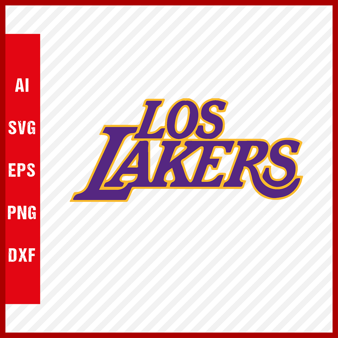 NBA Los Angeles Lakers Logo Svg Cut Files Basketball Clipart