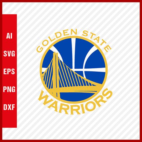 NBA Golden State Warriors Team Logo Svg Cut Files Basketball Clipart