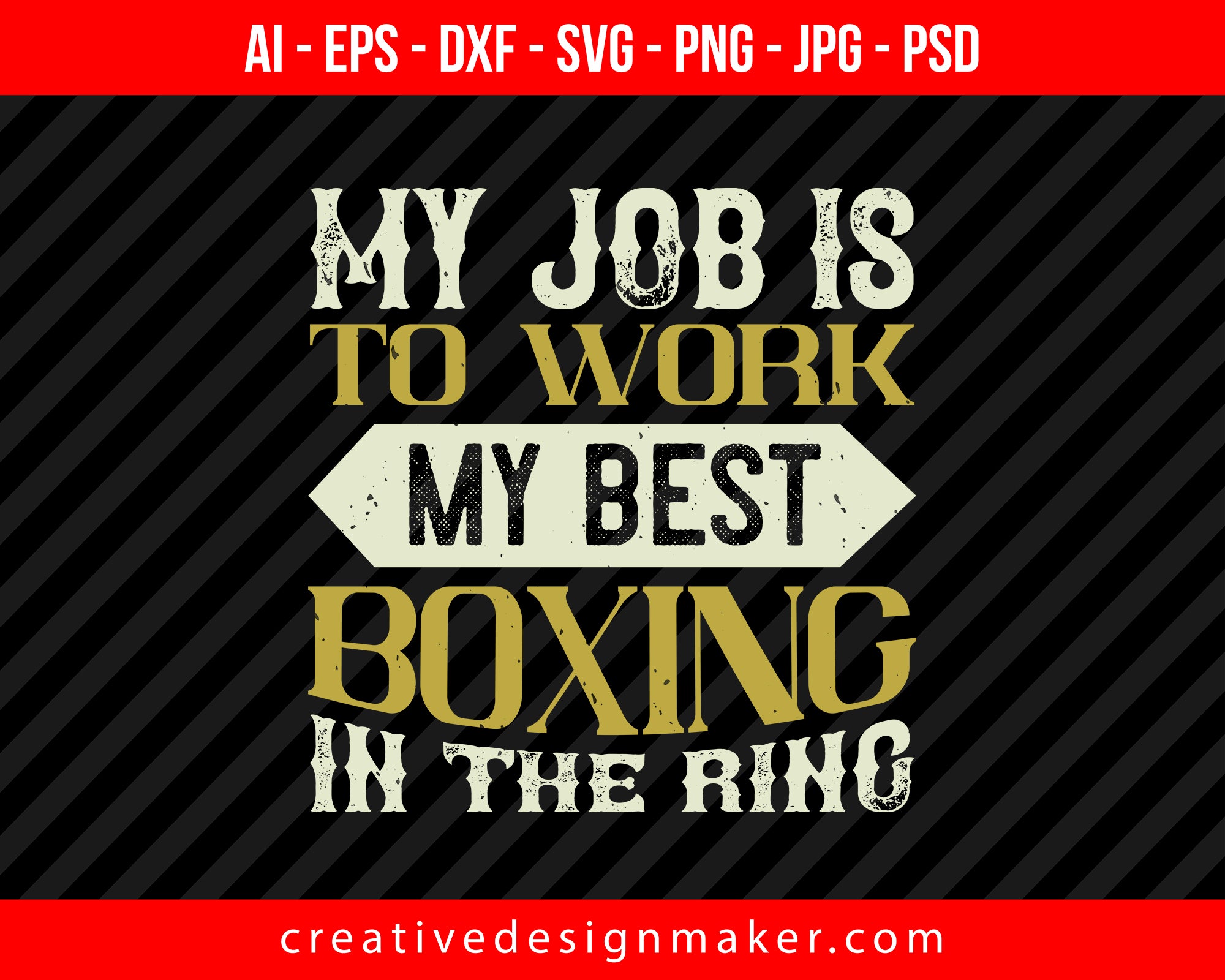 Madison square gradens is the mecca of Boxing Print Ready Editable T-Shirt SVG Design!