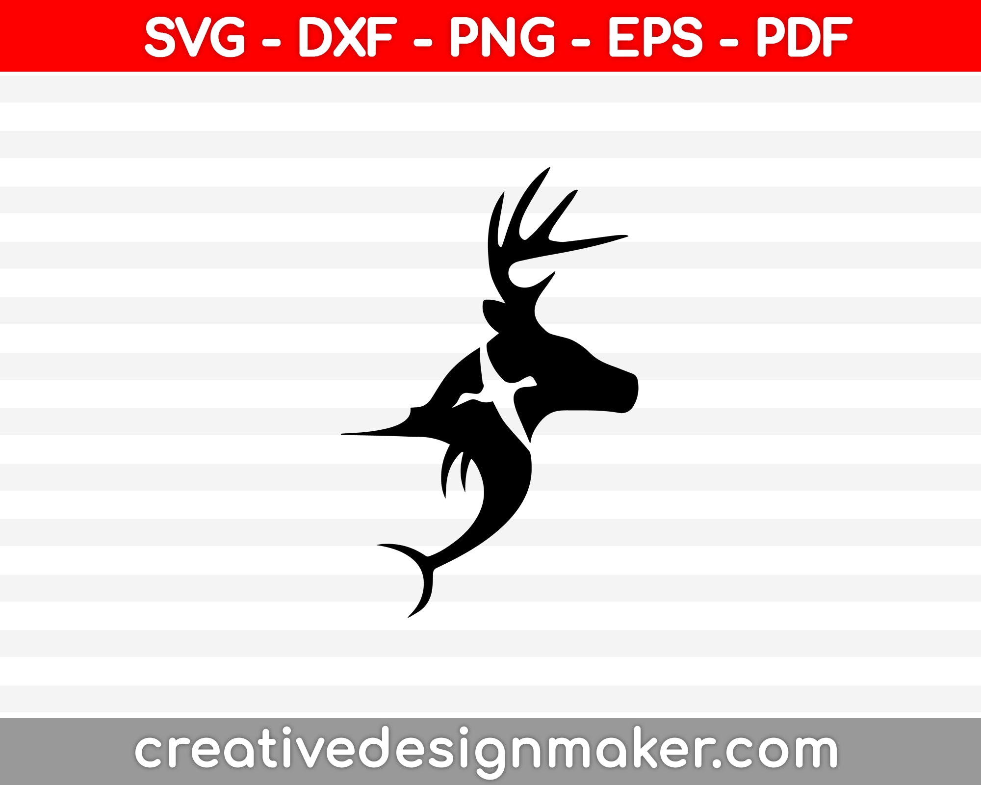 Duck Deer Fish SVG SVG PNG Cutting Printable Files